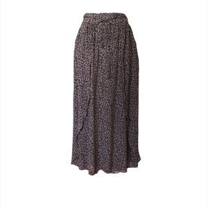 Wrap Animal Print Midi Skirt Size 4